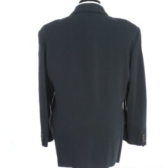 DOLCE & GABBANA Men's Greened Grey Draped Jersey Wool Blend Blazer Jacket - Picture 3 of 14
